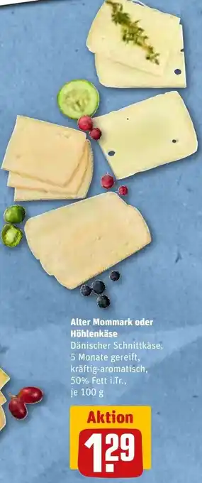 REWE Alter Mommark oder Höhlenkäse 100 g Angebot