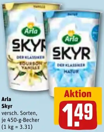 REWE Arla Skyr 450 g Becher Angebot