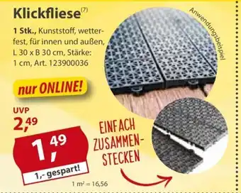 Sonderpreis Baumarkt Klickfliese Angebot