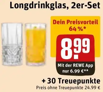 REWE Longdrinkglas, 2er-Set Angebot