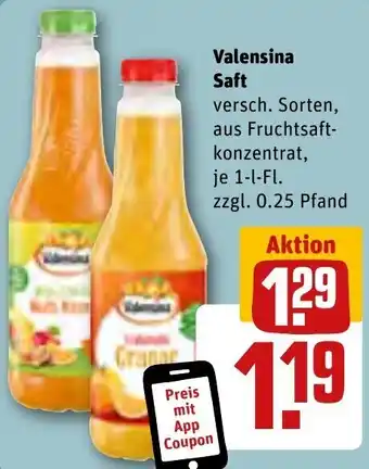 REWE Valensina Saft 1 L-Fl. Angebot