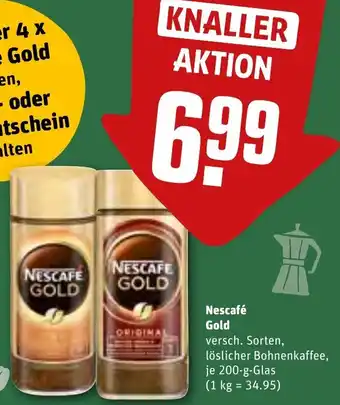 REWE Nescafé Gold 200-g-Glas Angebot