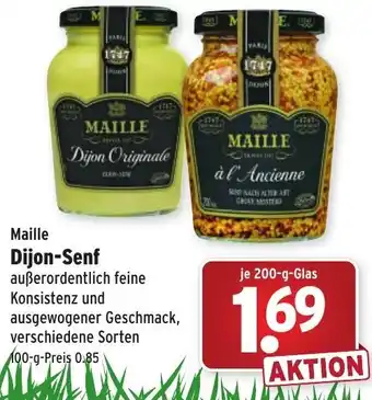 Wasgau Maille Dijon-Senf  200g Glas Angebot