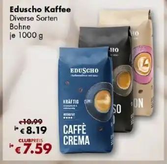 Travel Free Eduscho Kaffee Diverse Sorten Bohne je 1000 g Angebot