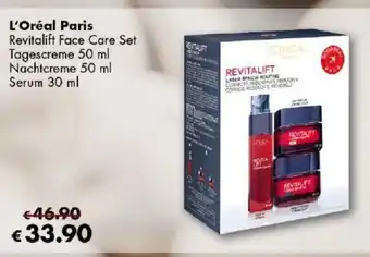 Travel Free L'Oréal Paris Revitalift Face Care Set Tagescreme 50 ml Nachtcreme 50 ml Serum 30 ml Angebot