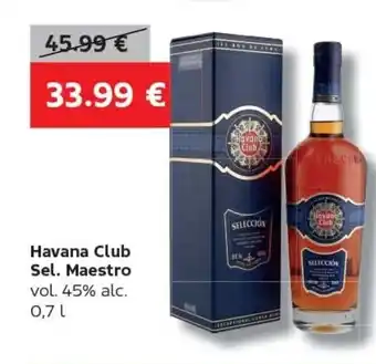 VELTA Free Shop Havana Club Sel. Maestro vol. 45% alc. 0,7 L Angebot