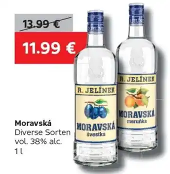 VELTA Free Shop Moravská Diverse Sorten vol. 38% alc. 1L Angebot