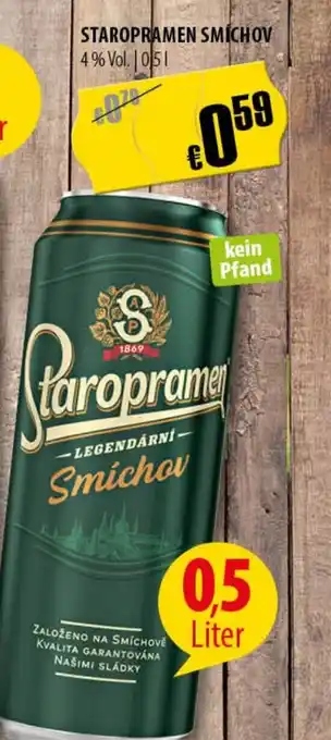 FreeOneShop STAROPRAMEN SMÍCHOV 4% Vol. 500ml Angebot