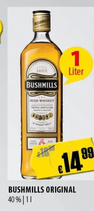 FreeOneShop BUSHMILLS ORIGINAL IRISH WHISKEY 40% | 1L Angebot