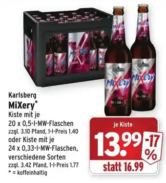 Wasgau Karlsberg Mixery 20x0,5L Angebot