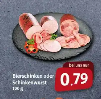 Markant Markt Bierschinken oder Schinkenwurst Angebot