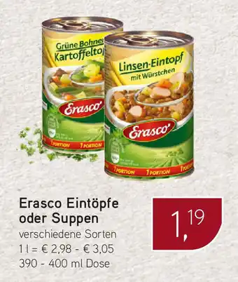 Dornseifer Erasco Eintöpfe oder Suppen verschiedene Sorten 390-400 ml Dose Angebot