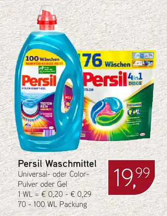 Dornseifer Persil Waschmittel Universal- oder Color- Pulver oder Gel 70-100 WL Packung Angebot