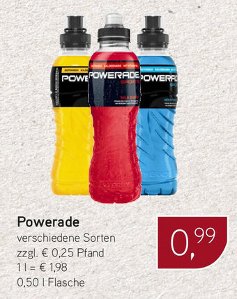 Dornseifer Powerade verschiedene Sorten 500ml Angebot