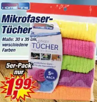 Posten Börse Homeline Mikrofaser-Tücher 5er-Pack Angebot