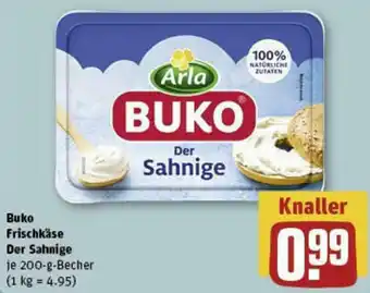 REWE Arla Buko Frischkäse Der Sahnige 200-g-Becher Angebot