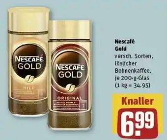 REWE Nescafé Gold 200 g Glas Angebot