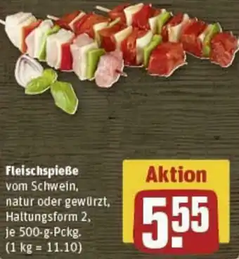 REWE Fleischspieße 500-g-Pckg. Angebot