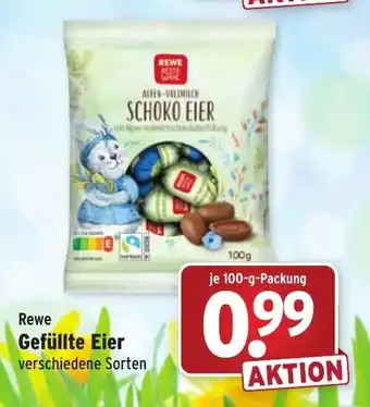 Wasgau Rewe Gefüllte Eier 100g Angebot