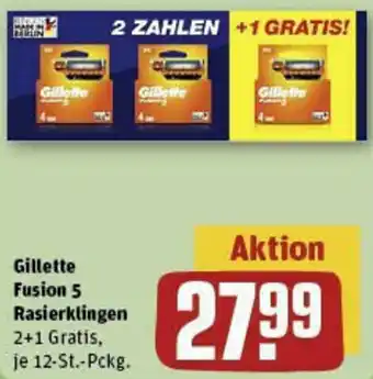 REWE Gillette Fusion 5 Rasierklingen 12-St.-Pckg. Angebot