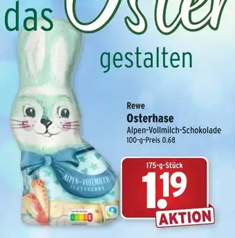 Wasgau Rewe Osterhase 175g Angebot