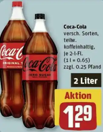 REWE Coca-Cola 2 Liter Angebot