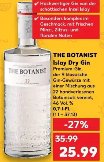 Kaufland THE BOTANIST Islay Dry Gin 0,7 L-Fl. Angebot