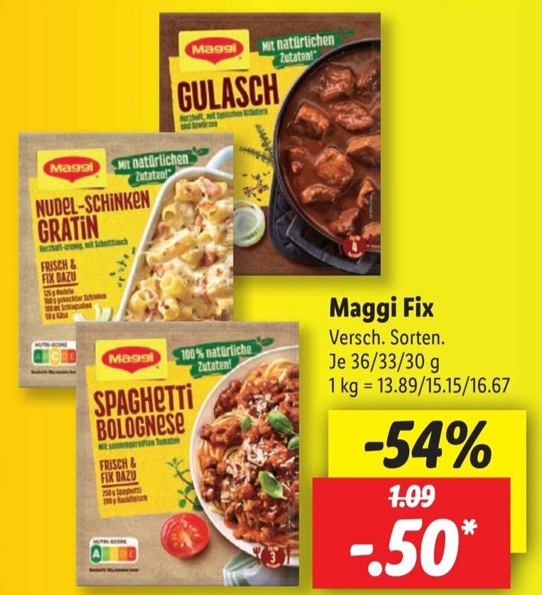 Maggi Fix Angebot