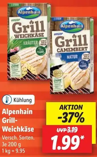 Lidl Alpenhain Grill Weichkäse 200 g Angebot