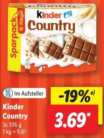 Lidl Kinder Country 376 g Angebot