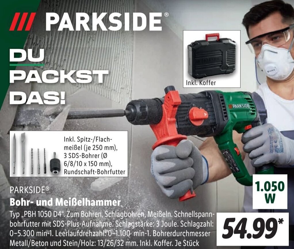 Ryobi Bohrmeißelhammer Angebot bei V-Baumarkt