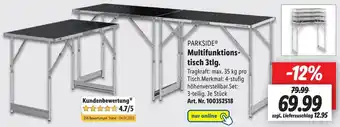 Lidl PARKSIDEⓇ Multifunktionstisch 3tlg. Angebot