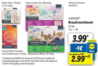 Lidl crelando® Kreativsortiment Angebot