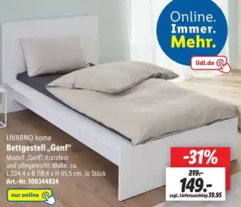 Lidl LIVARNO home Bettgestell,,Genf" Angebot