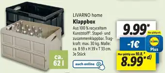 Lidl LIVARNO home Klappbox Angebot