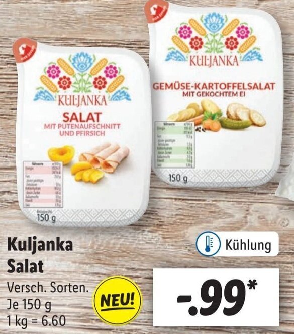 Kuljanka Salat 150 g Angebot bei Lidl