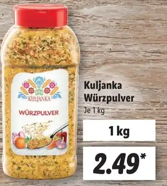 Lidl Kuljanka Würzpulver 1 kg Angebot