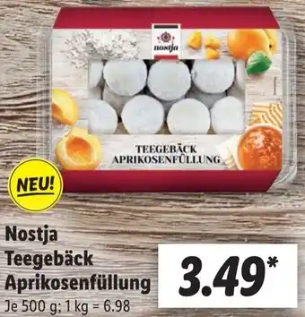 Lidl Nostja Teegebäck Aprikosenfüllung 500 g Angebot