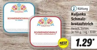 Lidl Kuljanka Schmalzbrotaufstrich 150 g Angebot