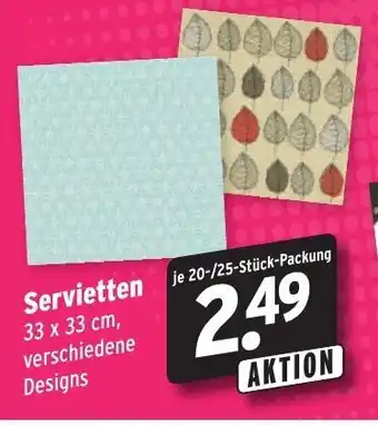 Wasgau Servietten Angebot