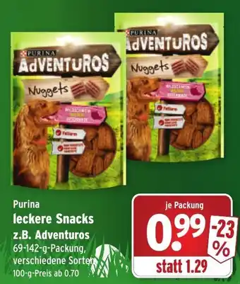 Wasgau Purina Leckere Snacks z.B. Adventuros 69-142g Angebot