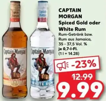 Kaufland CAPTAIN MORGAN Spiced Gold oder White Rum 0,7-L-FI. Angebot