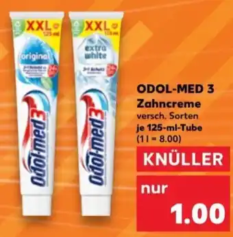 Kaufland ODOL-MED 3 Zahncreme 125-ml-Tube Angebot