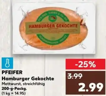 Kaufland PFEIFER Hamburger Gekochte 200-g-Packg. Angebot