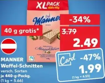 Kaufland MANNER Waffel-Schnitten 440-g-Packg. Angebot