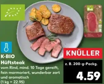 Kaufland K-BIO Hüftsteak 200-g-Packg. Angebot