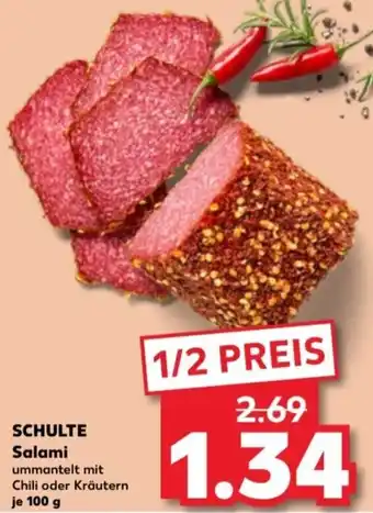 Kaufland SCHULTE Salami 100 g Angebot