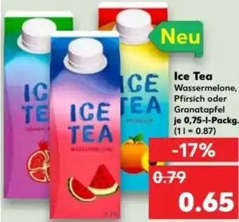 Kaufland Ice Tea 0,75 L Packg. Angebot