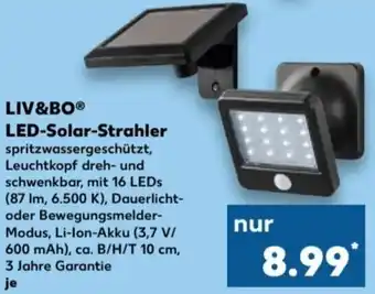 Kaufland LIV&BOⓇ LED-Solar-Strahler Angebot