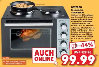 Kaufland BESTRON Kleinküche >>AOV31CP<< Angebot